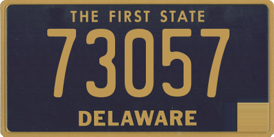DE license plate 73057