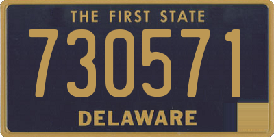 DE license plate 730571