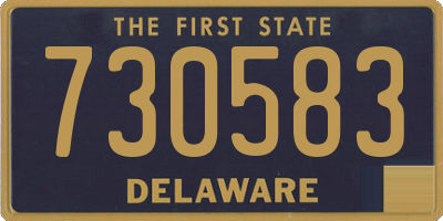 DE license plate 730583