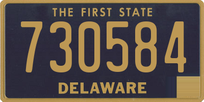DE license plate 730584