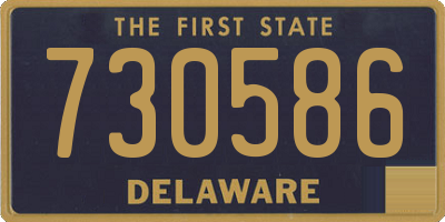 DE license plate 730586