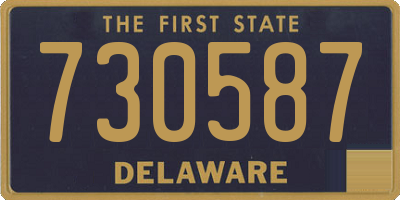 DE license plate 730587