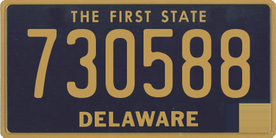 DE license plate 730588
