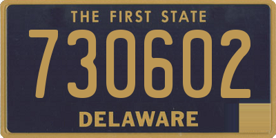 DE license plate 730602