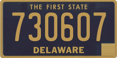 DE license plate 730607