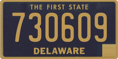DE license plate 730609