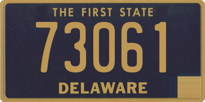 DE license plate 73061