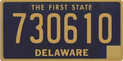 DE license plate 730610