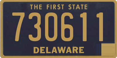DE license plate 730611