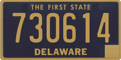 DE license plate 730614