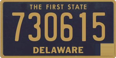 DE license plate 730615