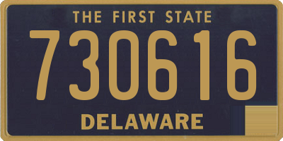 DE license plate 730616