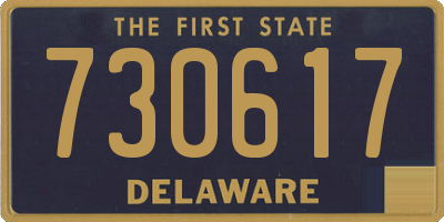 DE license plate 730617