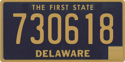DE license plate 730618