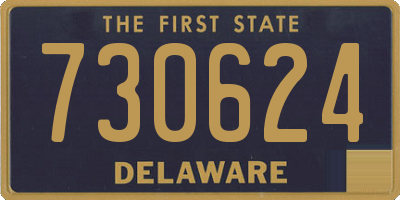 DE license plate 730624