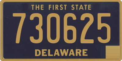 DE license plate 730625