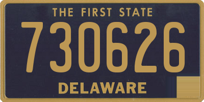 DE license plate 730626