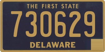 DE license plate 730629