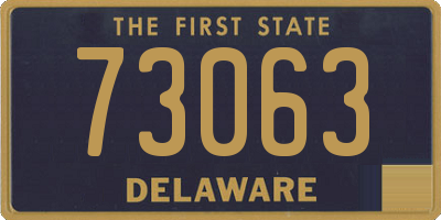 DE license plate 73063