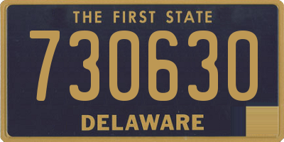DE license plate 730630