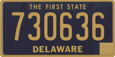 DE license plate 730636