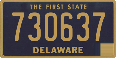 DE license plate 730637