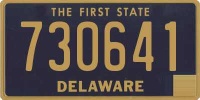 DE license plate 730641