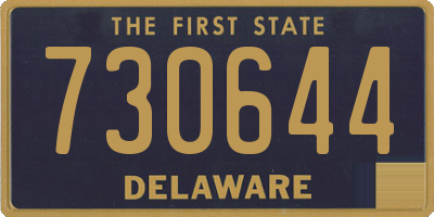 DE license plate 730644