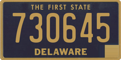 DE license plate 730645