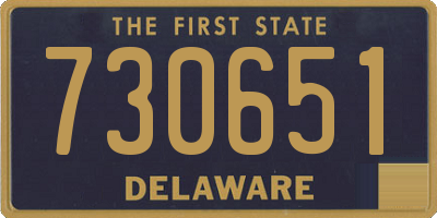 DE license plate 730651