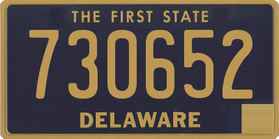 DE license plate 730652