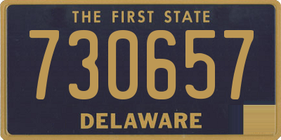 DE license plate 730657