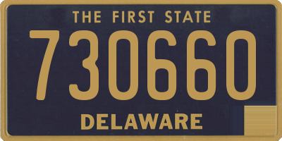 DE license plate 730660
