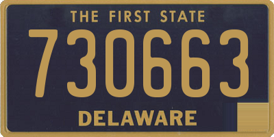 DE license plate 730663