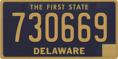 DE license plate 730669