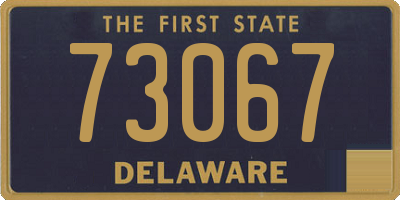 DE license plate 73067