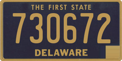 DE license plate 730672