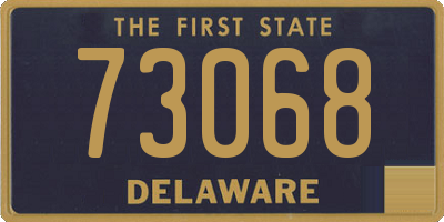DE license plate 73068