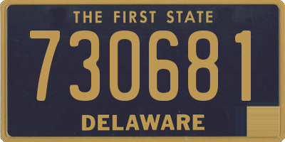 DE license plate 730681