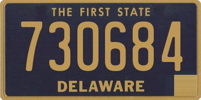 DE license plate 730684