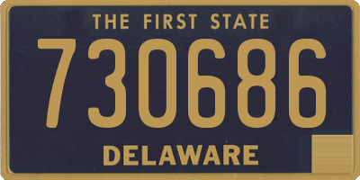 DE license plate 730686