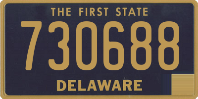 DE license plate 730688