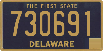 DE license plate 730691