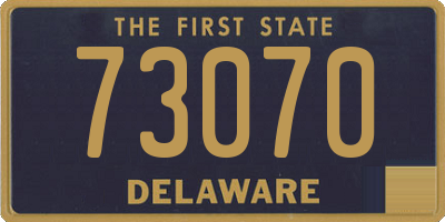 DE license plate 73070