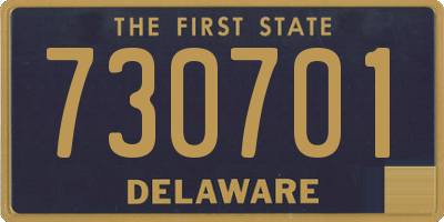 DE license plate 730701