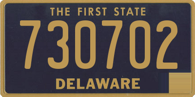 DE license plate 730702