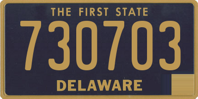 DE license plate 730703