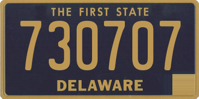 DE license plate 730707