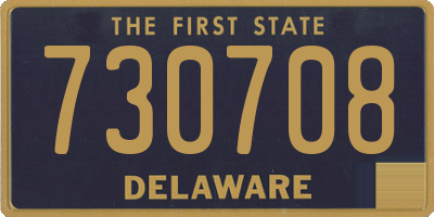 DE license plate 730708