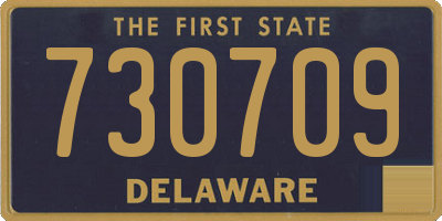 DE license plate 730709